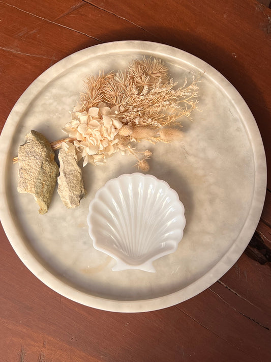 White Pearl Shell Tray