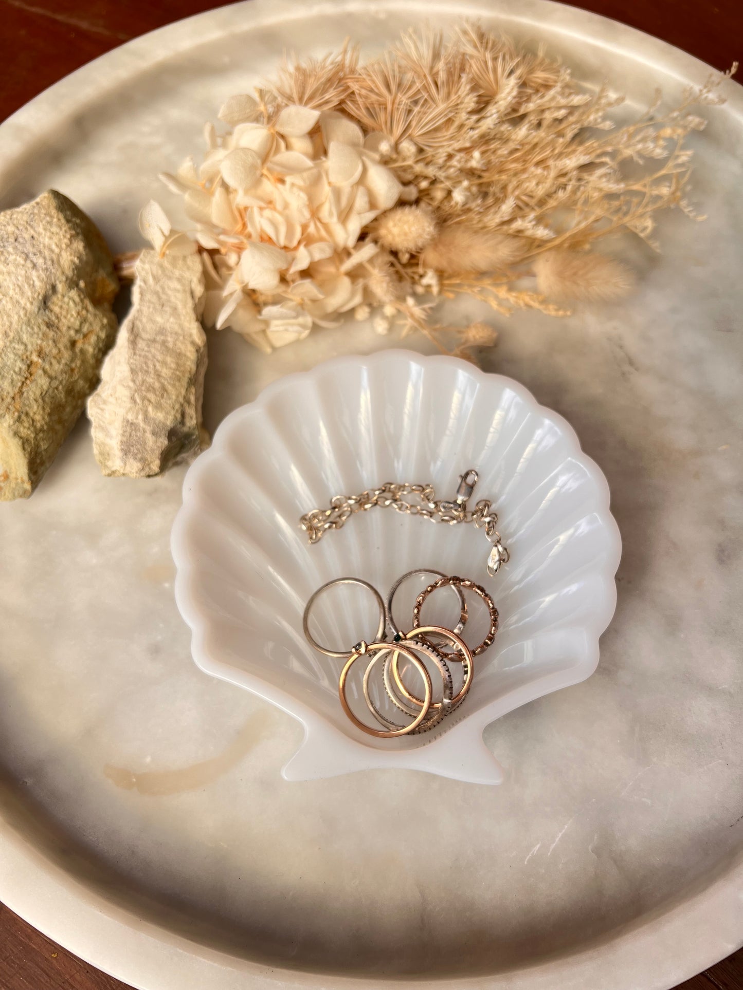 White Pearl Shell Tray