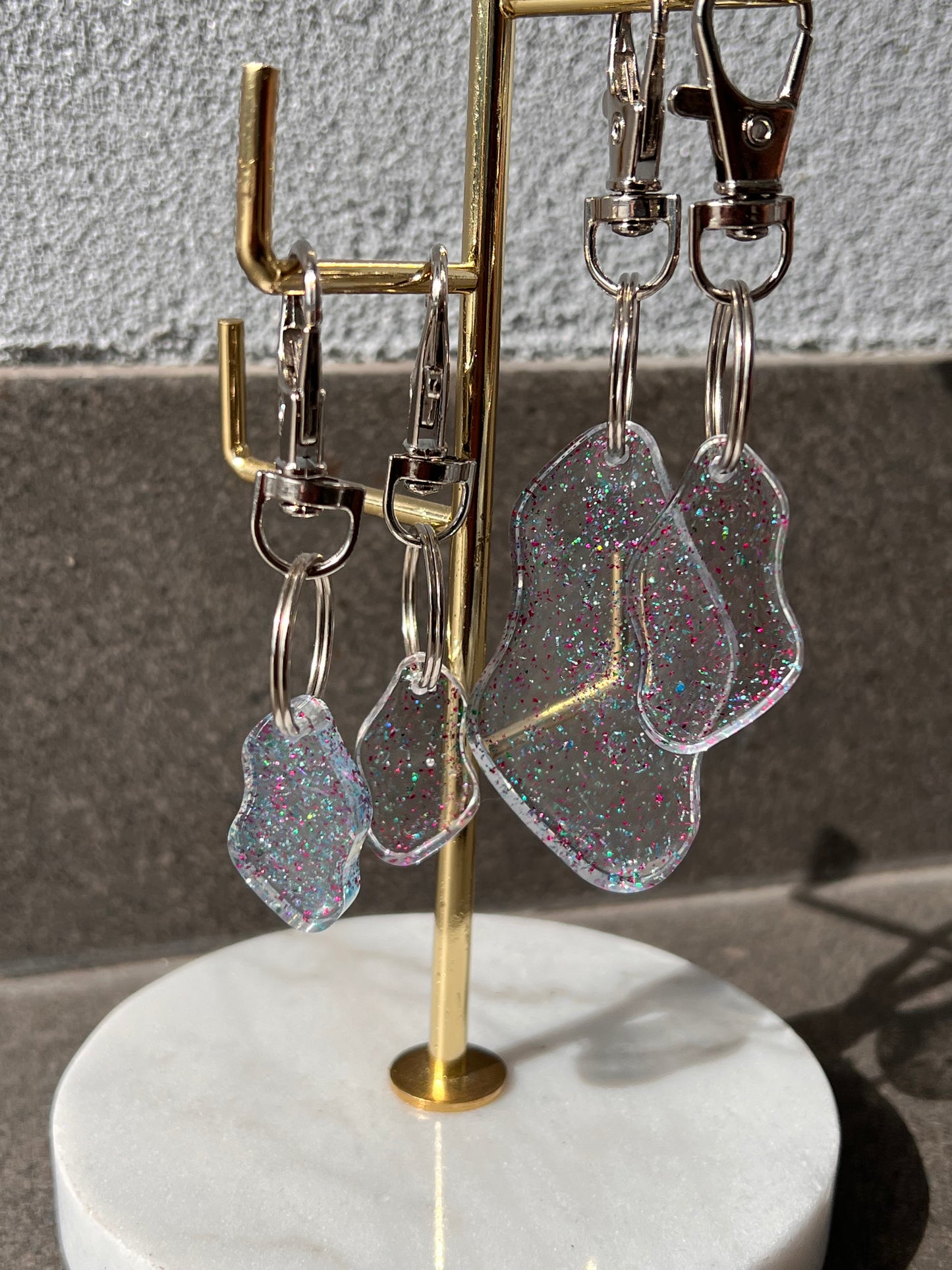 Curvey Keychains - Glitter