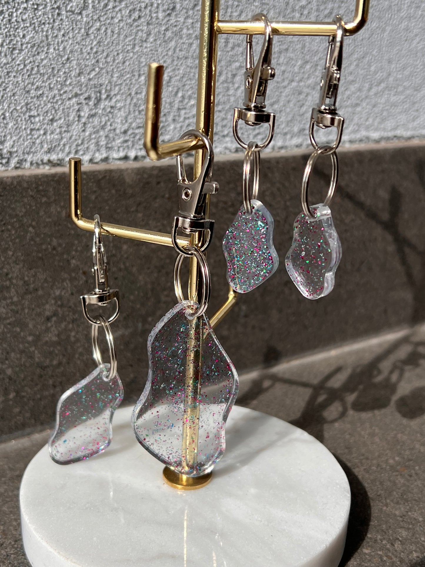 Curvey Keychains - Glitter